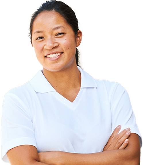 Woman smiling